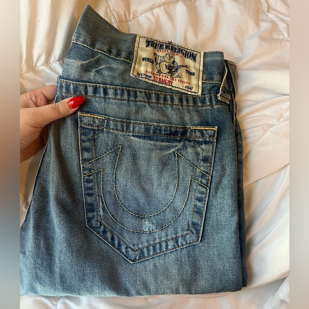 Mens Straight Leg True Religion Jeans